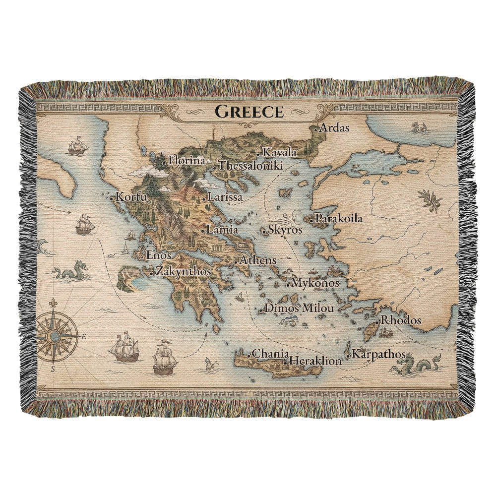 Greece Blanket