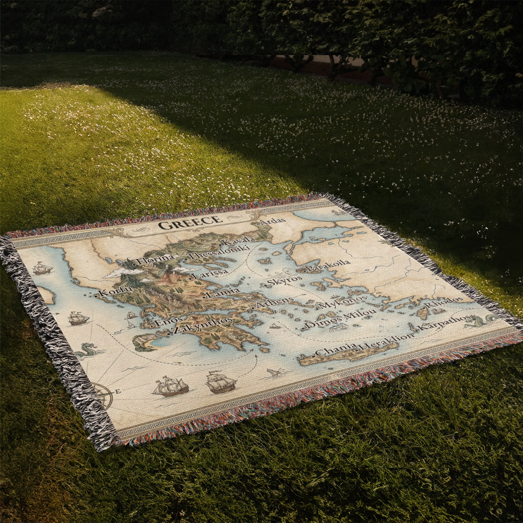 Greece Blanket